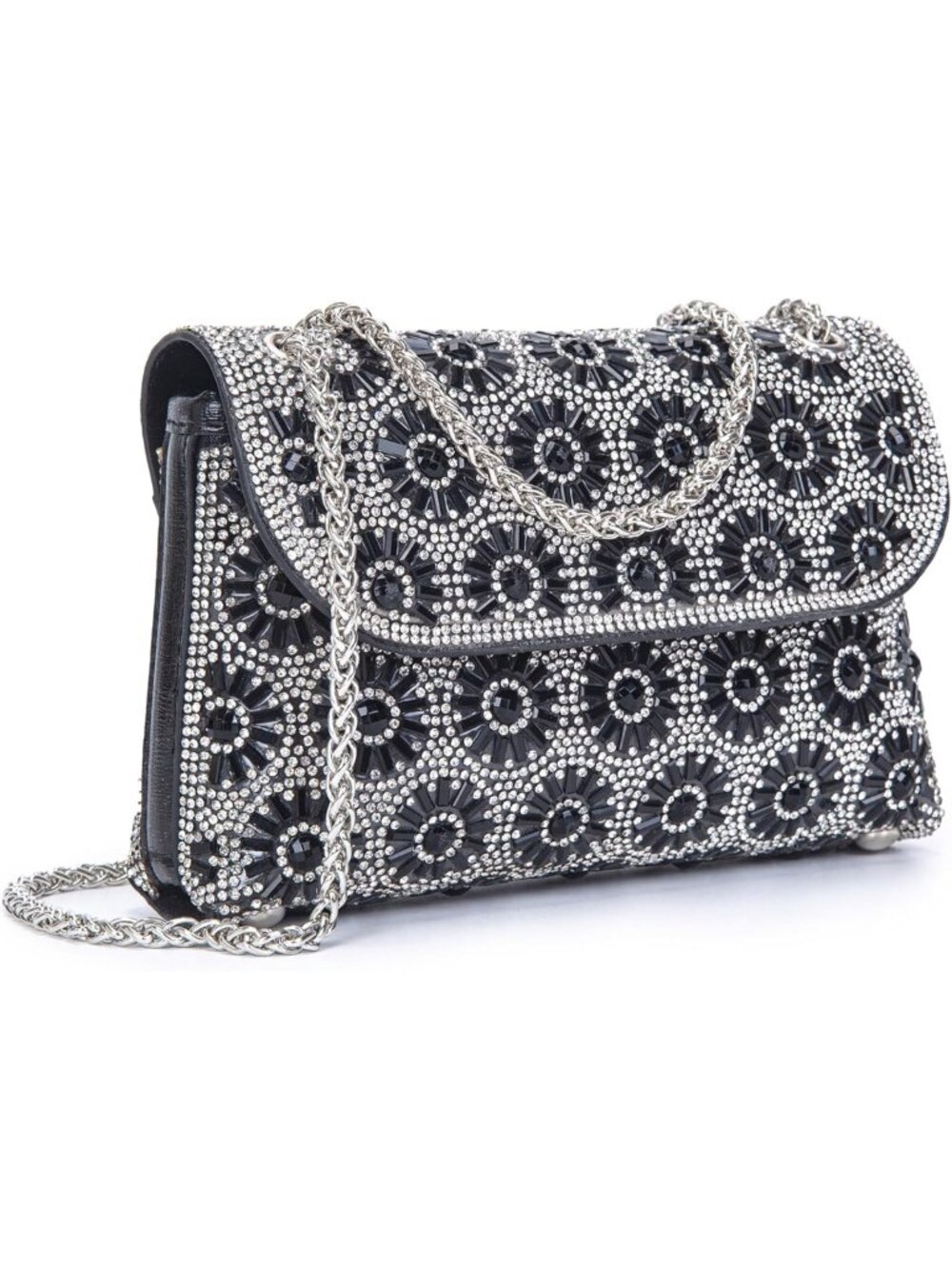 Sparkly Rhinestone Evening Clutch Bag for Women | Crossbody Shoulder Purse with